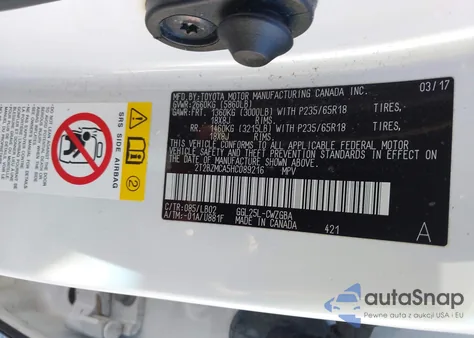 2017 Lexus Rx 350 из США, поврежденный, VIN 2T2BZMCA5HC089216